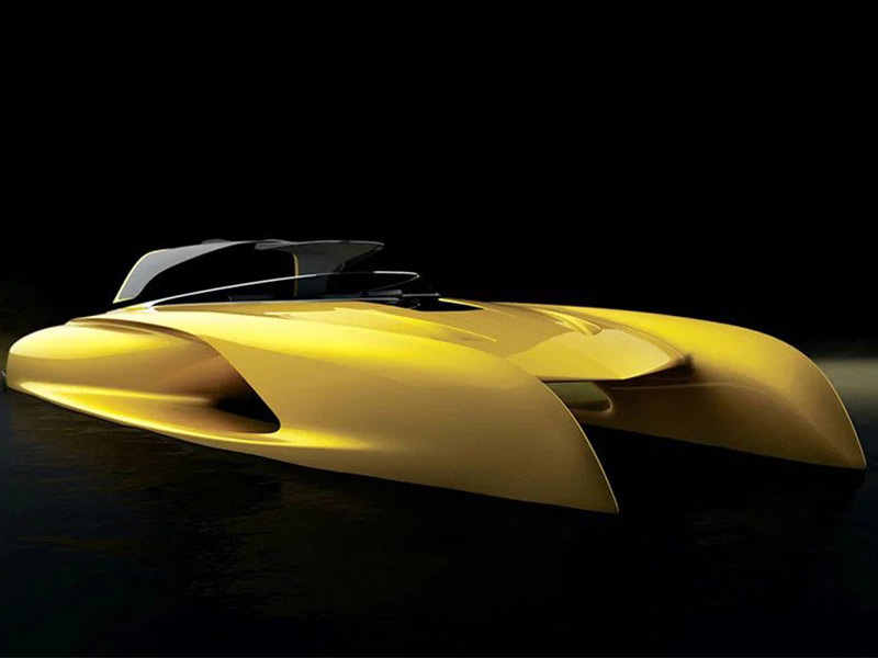 مصمم بوغاتي السابق يقدم يخت "أتلانتيك" المستوحى من سيارته المفضلة